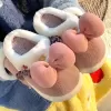 ?1.15?Dép Cotton Cừu Nhỏ Dễ Thương Nữ Thu Đông Túi Gót Chân Chống Trơn Trượt Dép Lông 4