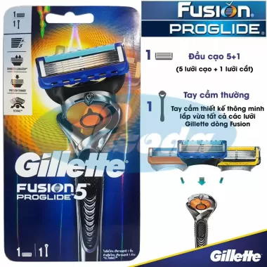 16 Dao Cạo Râu 5 Lớp Phù Hợp Cho Gillette Fusion 5 Proglide 9