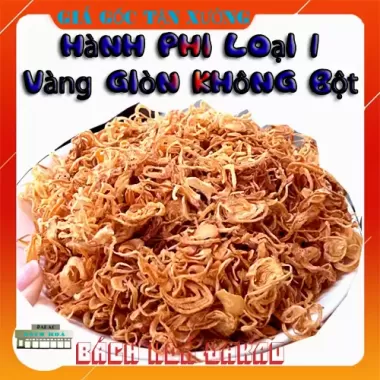 1KG Hành phi già nguyên chất Việt Nam - Không phụ gia - Không chất bảo quản