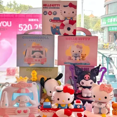 2025 KFC KFC Sanrio KFC Ngày 1 Đồ Chơi Máy Ảnh Hello Kitty Pudding Chó Bắn Đèn
