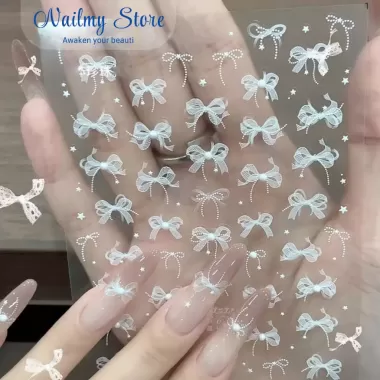 50 cà vạt nơ 3D hỗn hợp, cà vạt nơ đỏ rượu vang mèo, cà vạt, trang sức nhựa móng tay, trang trí móng tay kim cương bán buôn 4
