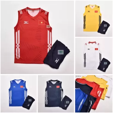 Áo Bóng CHuyền Mizuno Asics sát nách VIETNAM 2025 Đủ 5 Màu Vàng, xanh, đỏ, trắng, than vải mè kim thoáng mát 8 Áo Bóng CHuyền Mizuno Asics sát nách VIETNAM 2025 Đủ 5 Màu Vàng, xanh, đỏ, trắng, than vải mè kim thoáng mát 8