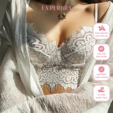 Áo Bra Ren Nữ Sexy LA PERBRA Dây Gợi Cảm Có Gọng Nâng Nhẹ Mút Mỏng Giá Rẻ 189k