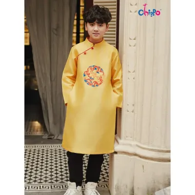 Áo dài tết cách tân rồng Chippo cho bé trai 8-16 tuổi giá rẻ chỉ 255k 3