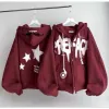 Áo Khoác Hoodie Cờ Mỹ Boxy Thêu Xù Chất Nỉ Chân Cua Giá 126k Khuyến Mãi 4