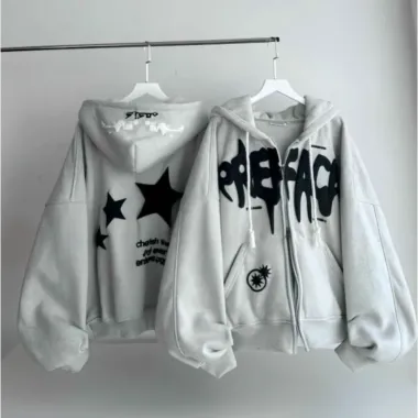 Áo Khoác Hoodie Cờ Mỹ Boxy Thêu Xù Chất Nỉ Chân Cua Giá 126k Khuyến Mãi 5