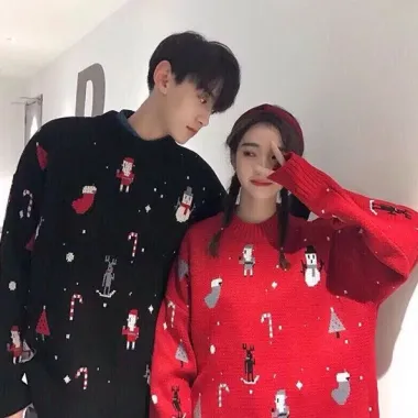 Áo Len Giáng Sinh Tay Dài Phong Cách Hàn Quốc - Giá Shock 209000đ Giảm Từ 269610đ 4