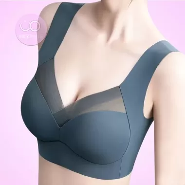 Áo lót Bigsize nữ - Áo ngực Big size mặc áo dài trắng - Bra cup lớn Không gọng, Bản to, Đệm mỏng- BR BS02 1