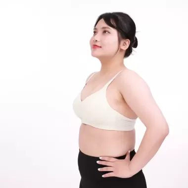 Áo lót Bigsize nữ - Áo ngực Big size mặc áo dài trắng - Bra cup lớn Không gọng, Bản to, Đệm mỏng- BR BS02 8