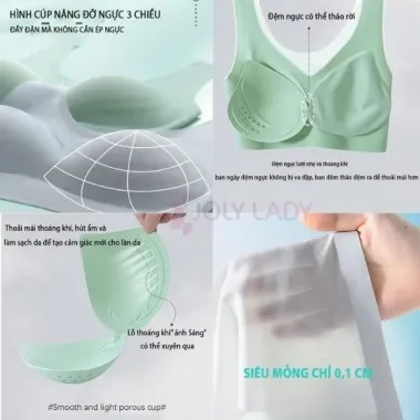 Áo Lót Lụa Siêu Mỏng Nâng Ngực Thoáng Khí Cỡ Lớn Nữ - Giá Chỉ 51179đ 6 Áo Lót Lụa Siêu Mỏng Nâng Ngực Thoáng Khí Cỡ Lớn Nữ - Giá Chỉ 51179đ 6