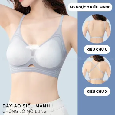 Áo lót nữ học sinh không gọng mút mỏng nâng ngực nhẹ, dây tháo rời tôn dáng siêu xinh Cavera A.303 5