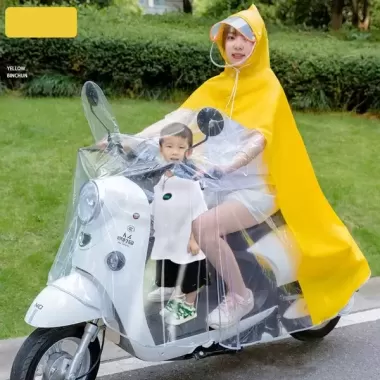 Áo mưa nửa trước trong suốt cho Mẹ và Bé che phủ toàn thân, kèm kính chắn mưa ( Mẫu Mới Nhất ) 5 Áo mưa nửa trước trong suốt cho Mẹ và Bé che phủ toàn thân, kèm kính chắn mưa ( Mẫu Mới Nhất ) 5