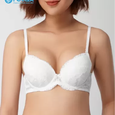 Áo Ngực Bra Nữ Vải Thun Mềm Không Gọng Mút Nâng Ngực Dây Điều Chỉnh 3/4 Cup - Áo Lót Su Mới 902 Chữ 5