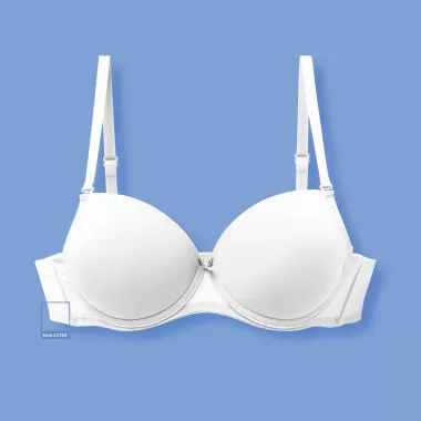 Áo Ngực Bra Nữ Vải Thun Mềm Không Gọng Mút Nâng Ngực Dây Điều Chỉnh 3/4 Cup - Áo Lót Su Mới 902 Chữ 7