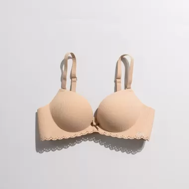 Áo Ngực Không Gọng Nâng Ngực Gân Tăm Đệm Dày Đúc Su Hình Bàn Tay, Áo Lót Nữ Đệm Vừa Nâng Ngực A60