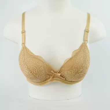 Áo Ngực Nữ Cotton Mềm Mại Đệm Dày 5 Cm, Áo Lót Nữ Tôn Vòng Một Thoáng Khí Mã ANM-28 9