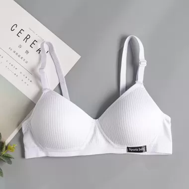 Áo Ngực Nữ Sinh Cotton Không Gọng Đệm Mỏng Cup Ngực Nhỏ Phom Ôm Không Hở Viền AL52 [ G203 ] 3