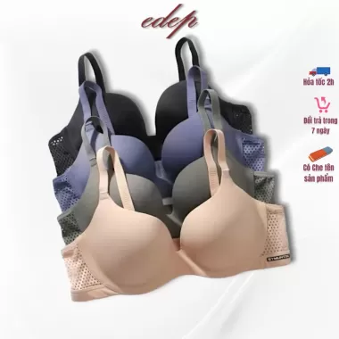 Áo Ngực Su Đúc Không Gọng Nâng Ngực Lưng Phối Lưới Thoáng Mát MÂY BRA S11 7