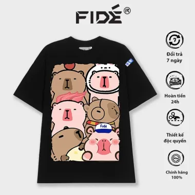 Áo Phông Nữ Form Rộng Capybara In Hình Bigsize - Cotton 100% - Giá Shock 89k! 4 Áo Phông Nữ Form Rộng Capybara In Hình Bigsize - Cotton 100% - Giá Shock 89k! 4