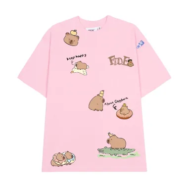 Áo Phông Nữ Form Rộng Capybara In Hình Bigsize - Cotton 100% - Giá Shock 89k! 5 Áo Phông Nữ Form Rộng Capybara In Hình Bigsize - Cotton 100% - Giá Shock 89k! 5