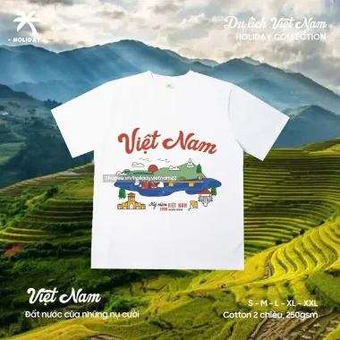 Áo Thun Du Lịch Việt Nam Chibi Giá Rẻ, Đủ Size Màu, Khuyến Mãi 65000 VND 3