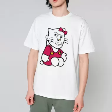Áo Thun Hello Kitty Memes Bẩn Bựa Vui Nhộn Unisex Nam Nữ 1 Áo Thun Hello Kitty Memes Bẩn Bựa Vui Nhộn Unisex Nam Nữ 1