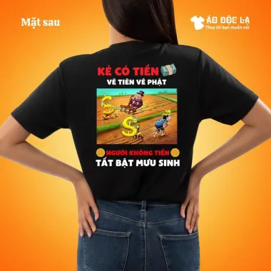 Áo Thun In Hình Kẻ Tiên Phật Giá Rẻ Chỉ 78000Đ - Tiề.n Vẽ Đẹp