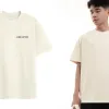 Áo thun nam Mỹ tay ngắn dáng rộng cổ trụ đơn giản giá chỉ 258552đ 3