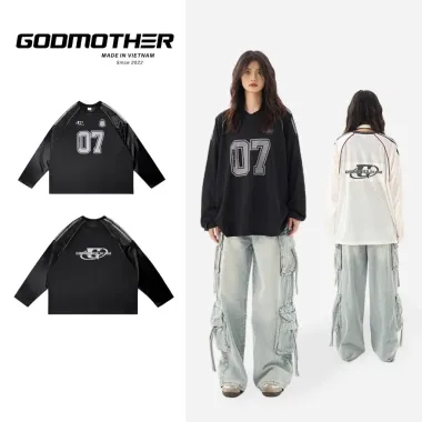 Áo Thun Nam Retro Hiphop 2025 - Cotton 100% Giá Rẻ, Phá Cách Họa Tiết Chữ W 4