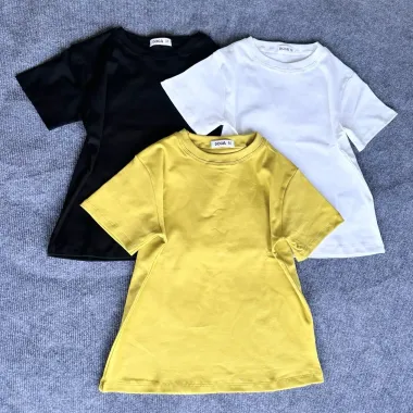 Áo Thun Nữ Vải Borip Cotton 4 Chiều Mềm Mịn In Hình Vàng Giảm Giá 69k