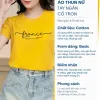 Áo Thun Nữ Vải Borip Cotton 4 Chiều Mềm Mịn In Hình Vàng Giảm Giá 69k 4