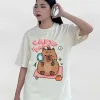 Áo thun oversize CAPYBARA cotton dễ thương giá rẻ chỉ 177k giảm từ 214k 3