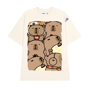 Áo thun oversize CAPYBARA cotton dễ thương giá rẻ chỉ 177k giảm từ 214k