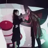 Áo Váy Sơ Mi Đen Cá Tính Siêu Hấp Dẫn - Chân Váy So Le Khoen Punk Giá Shock 200k 5
