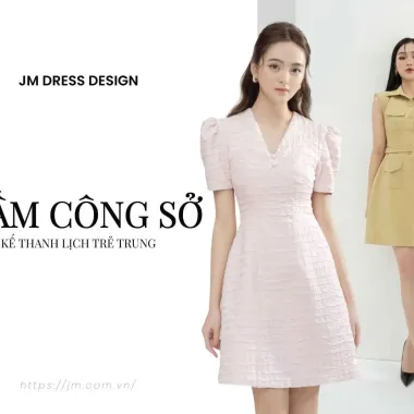 (Auth Nhật) Váy Lanh công sở U.ni Nhật 6