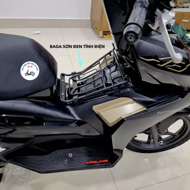 Baga Ab / Airblade 2020- 2025 Bắt Yên Đen Tĩnh Điện / Titan Thép 10ly Bao Chắc Chắn 4