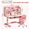 Bàn học sinh Lumili E10 có giá sách chống gù chống cận, bàn học chống gù cho trẻ em từ 3 đến 15 tuổi 3