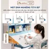 Bàn học sinh Lumili E10 có giá sách chống gù chống cận, bàn học chống gù cho trẻ em từ 3 đến 15 tuổi 4