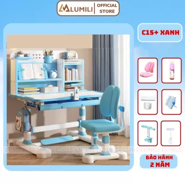 Bàn học sinh Lumili E10 có giá sách chống gù chống cận, bàn học chống gù cho trẻ em từ 3 đến 15 tuổi 8 Bàn học sinh Lumili E10 có giá sách chống gù chống cận, bàn học chống gù cho trẻ em từ 3 đến 15 tuổi 8
