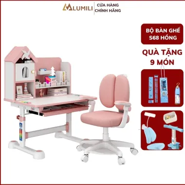Bàn học sinh MinHee S68 - Ghế xoay 360 độ, có kệ sách, nâng hạ linh hoạt, giá chỉ 2.363.637đ 9 Bàn học sinh MinHee S68 - Ghế xoay 360 độ, có kệ sách, nâng hạ linh hoạt, giá chỉ 2.363.637đ 9