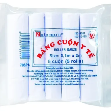 Băng cuộn y tế Bảo Thạch đa cỡ - 5 cuộn giảm 24500đ tiện lợi mua sỉ 1