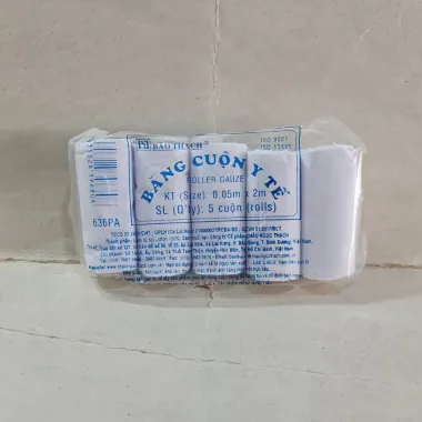 Băng cuộn y tế Bảo Thạch đa cỡ - 5 cuộn giảm 24500đ tiện lợi mua sỉ 6