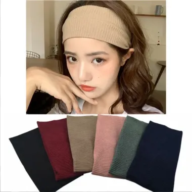 Băng Đô Nỉ Len Thể Thao Y2K - Headband Rộng Vành, Có Răng Giữ Tóc, Giá Chỉ 29750đ