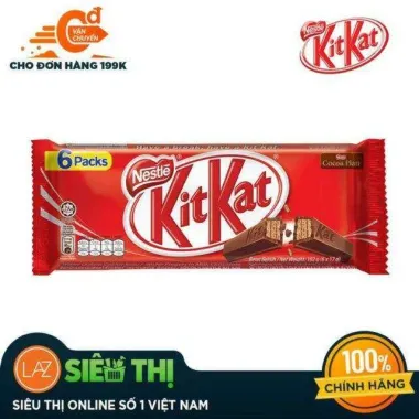 Bánh Phủ SôCôLa NESTLE KITKAT Giảm Giá - Mua 6-24 Thanh Chỉ 60k Thay 75.6k