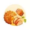 Bánh Trung Thu Kinh Đô-Bánh Nướng Nhân Mặn 1 Trứng/2 Trứng 150/210G (Gà Quay/Jambon/Bào Ngư/Lạp Xưởng/Cua Bát Bửu)-LIVE 6