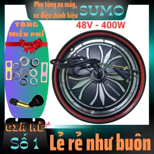 Hình ảnh sản phẩm bánh xe điện 48v -1000w