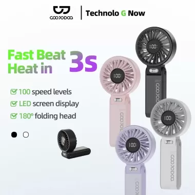 [Bảo hành tại địa phương] Quạt gấp 3 trong 1 GOOJODOQ 180° 100 cấp độ gió siêu mạnh di động 7
