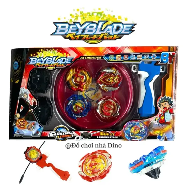 Hình ảnh sản phẩm "Beyblade Đồ Chơi Con Quay Hợp Kim Tay Cầm Bàn Thi Đấu Giá Rẻ 89k"
