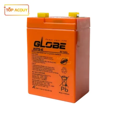 Bình Ắc Quy Lưu Điện GLOBE 6V 5Ah Cho Quạt Tích Điện Xe Ô Tô Điện Trẻ Em Giá Rẻ 136000 Vnđ 1 Bình Ắc Quy Lưu Điện GLOBE 6V 5Ah Cho Quạt Tích Điện Xe Ô Tô Điện Trẻ Em Giá Rẻ 136000 Vnđ 1