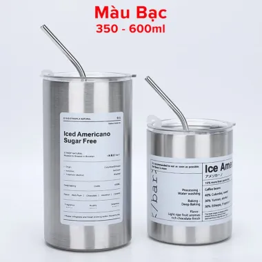Bình Đựng Nước Giữ Nhiệt 600ml Iced Americano Cute Giá Rẻ Chỉ 75000đ 3